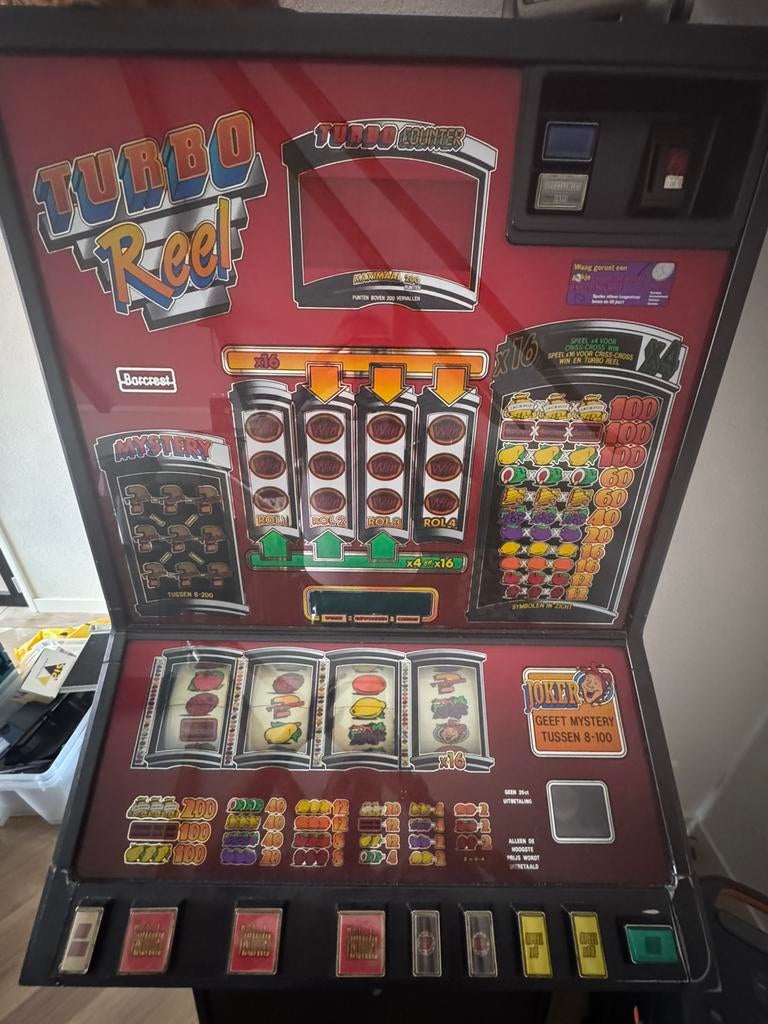 Gokkast Turbo Reel - Barcrest Speelautomaat, Verzamelen, Euro, Ophalen, Gebruikt, Met sleutels