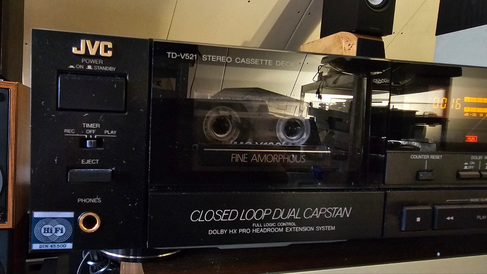 JVC TD-V521 Dual Capstan Dolby BC HX Pro,izgst,garantie, JVC, Enkel, Ophalen of Verzenden, JVC