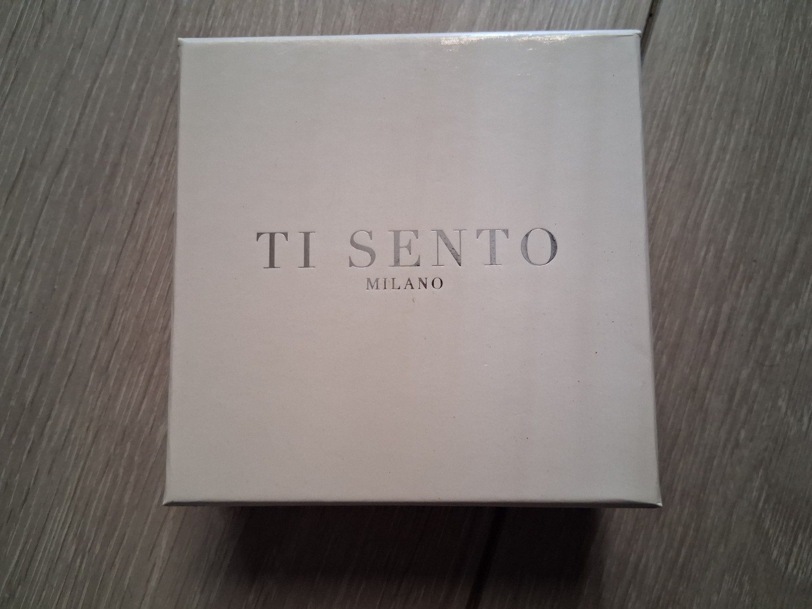 Ti Sento Milano ketting met hartvormige hanger, Nieuw, Ophalen of Verzenden, Met kristal, Zilver