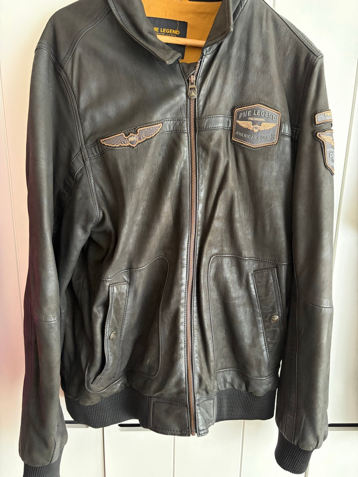 PME Legend Summer Hudson Leren Jas - Maat xl, Ophalen of Verzenden, Zo goed als nieuw, Maat 56/58 (XL), Bruin