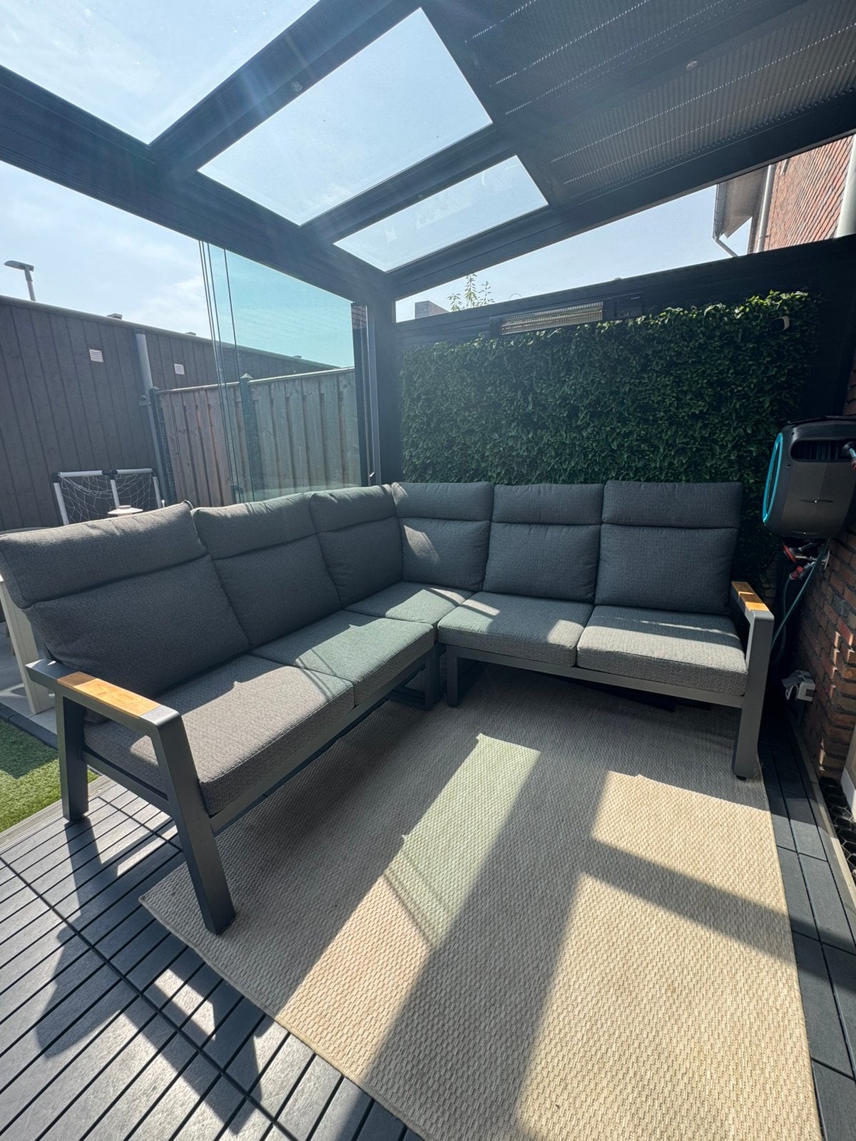 Lifestyle Marseille hoek loungeset 3-delig, Tuin en Terras, Tuinsets en Loungesets, Ophalen, 5 zitplaatsen, Aluminium, Zo goed als nieuw
