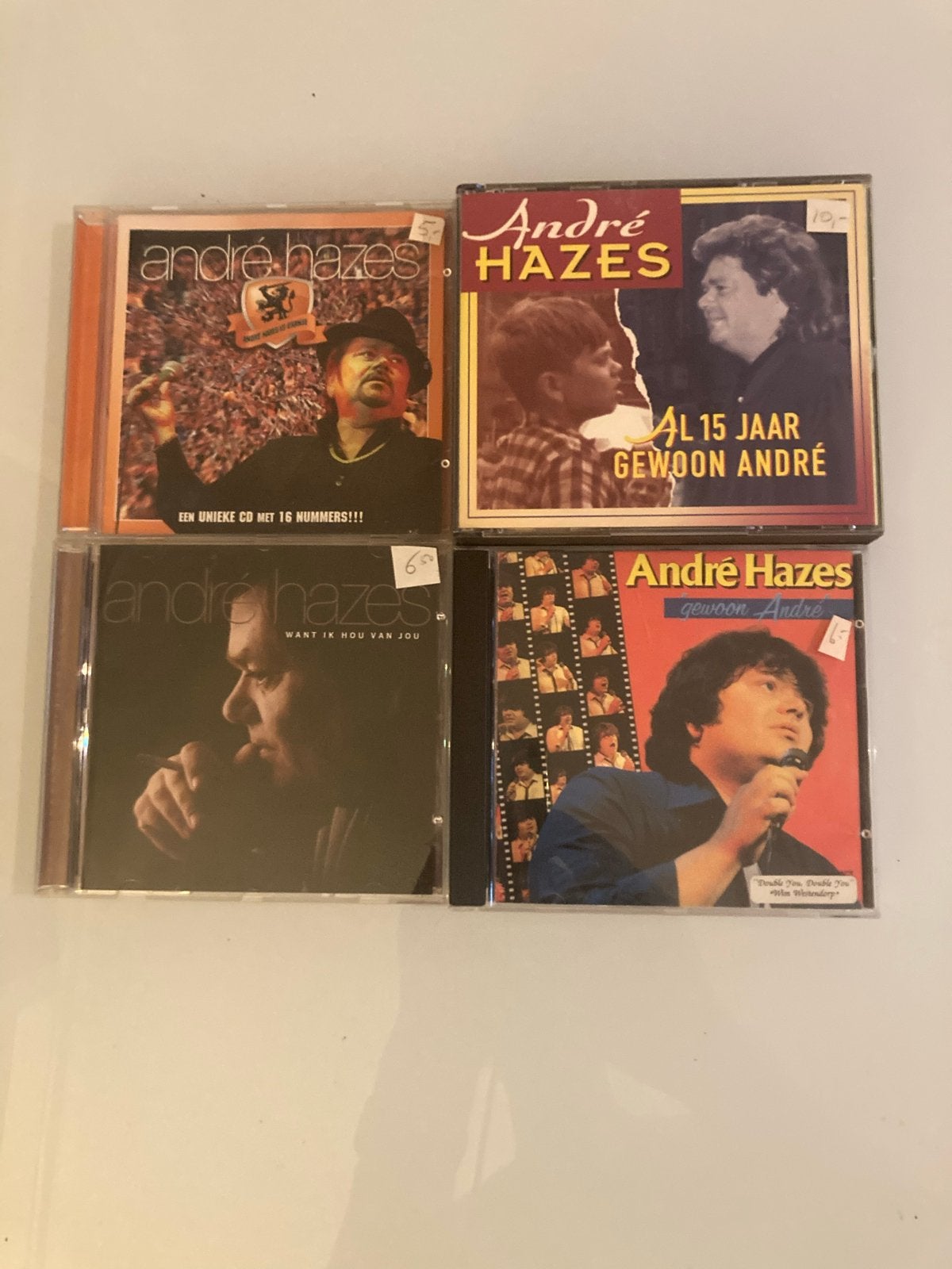 André Hazes CD collectie - 4 albums, Ophalen of Verzenden, Gebruikt, Levenslied of Smartlap, Album