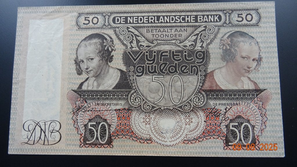 50 Gld 1941 Pr+, Ophalen of Verzenden, 50 gulden, Los biljet