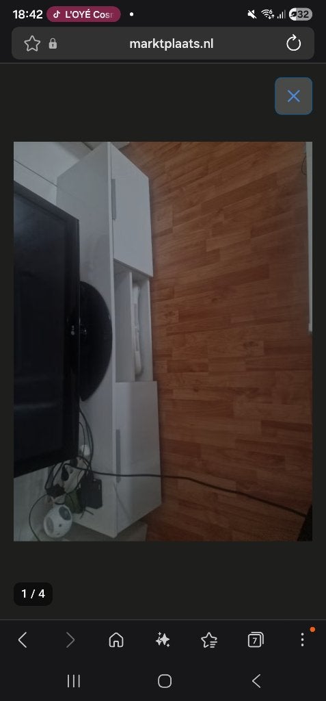 Tv kast, Ophalen, Gebruikt, 150 tot 200 cm, Minder dan 100 cm
