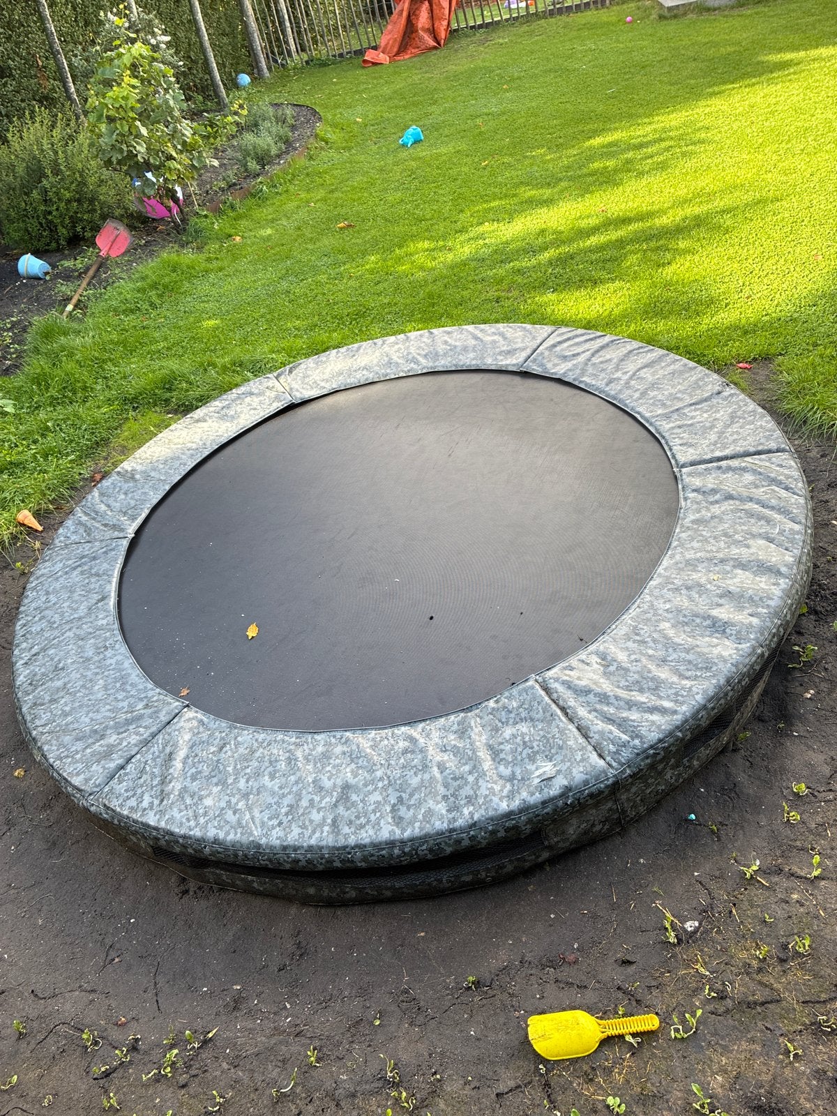 Inbouw trampoline voor in de tuin, Ophalen, Gebruikt