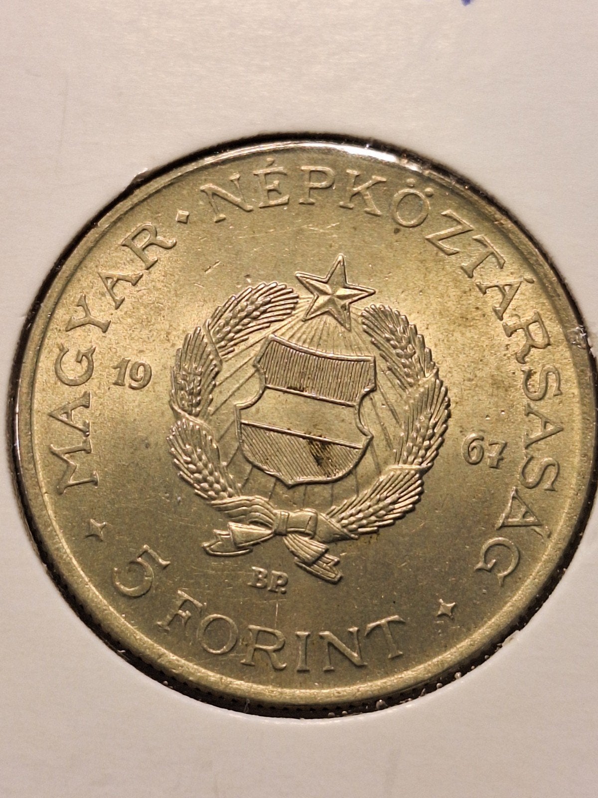 Hongarije 5 forint 1967, Ophalen of Verzenden, Hongarije