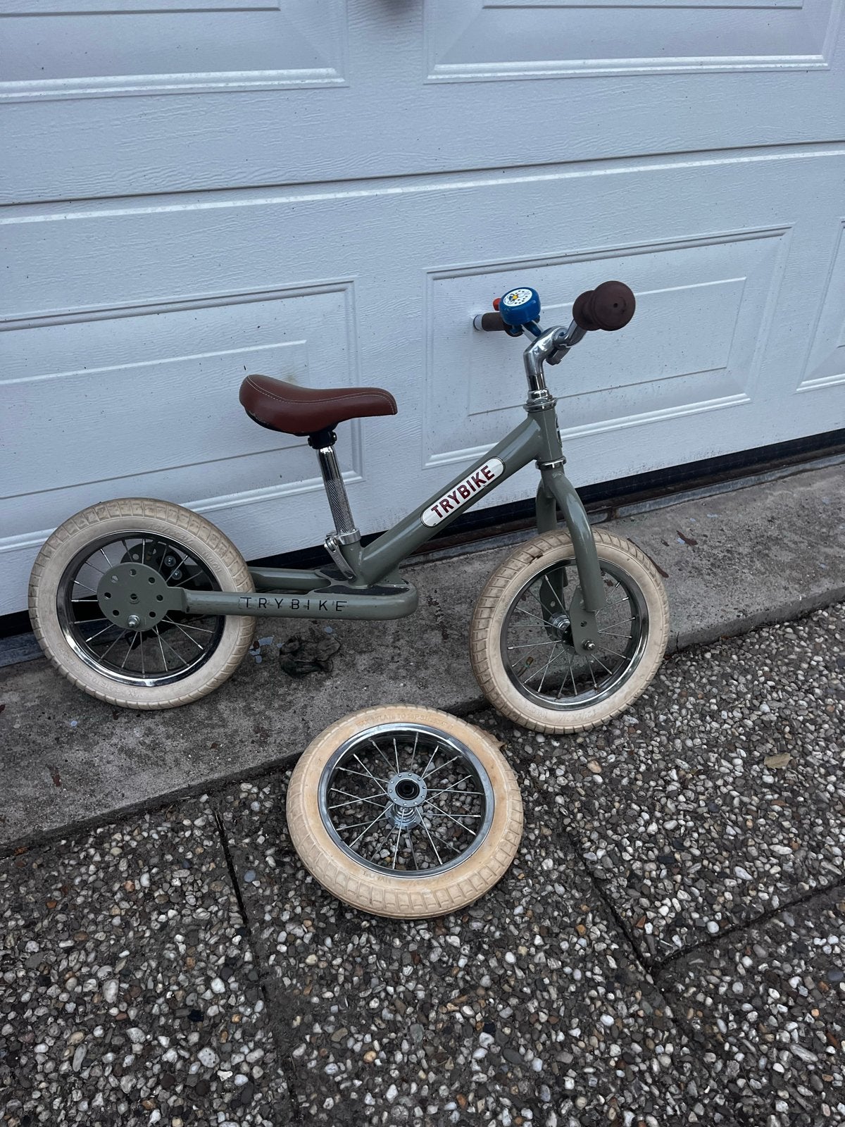 Trybike loopfiets - Grijs en Roze (2-in-1), Ophalen of Verzenden, Gebruikt