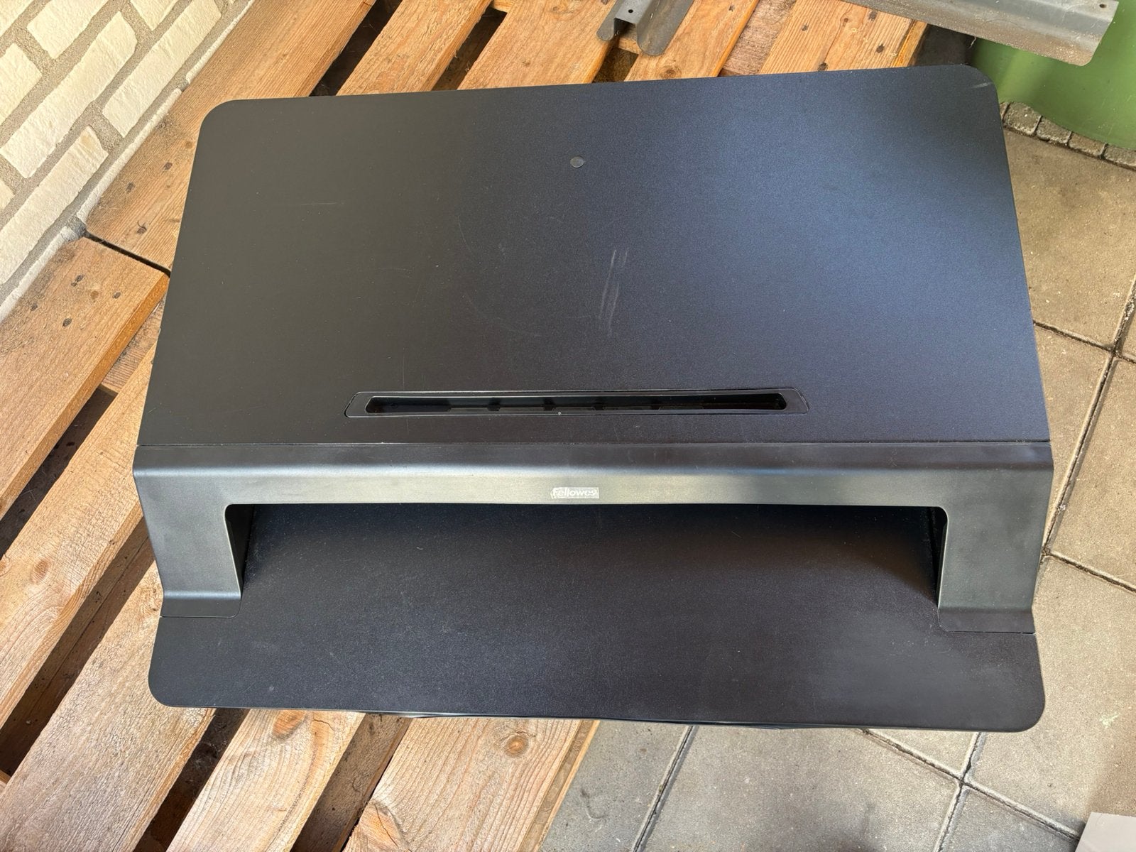 Fellowes Lotus zit/sta verhoger, Computers en Software, Ophalen of Verzenden, Gebruikt, In hoogte verstelbaar