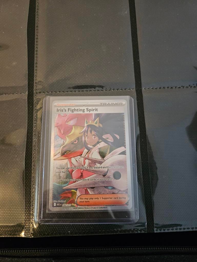 Pokemon Iris's Fighting Spirit 292/217 Ascended Heroes, Ophalen of Verzenden, Zo goed als nieuw, Losse kaart, Foil