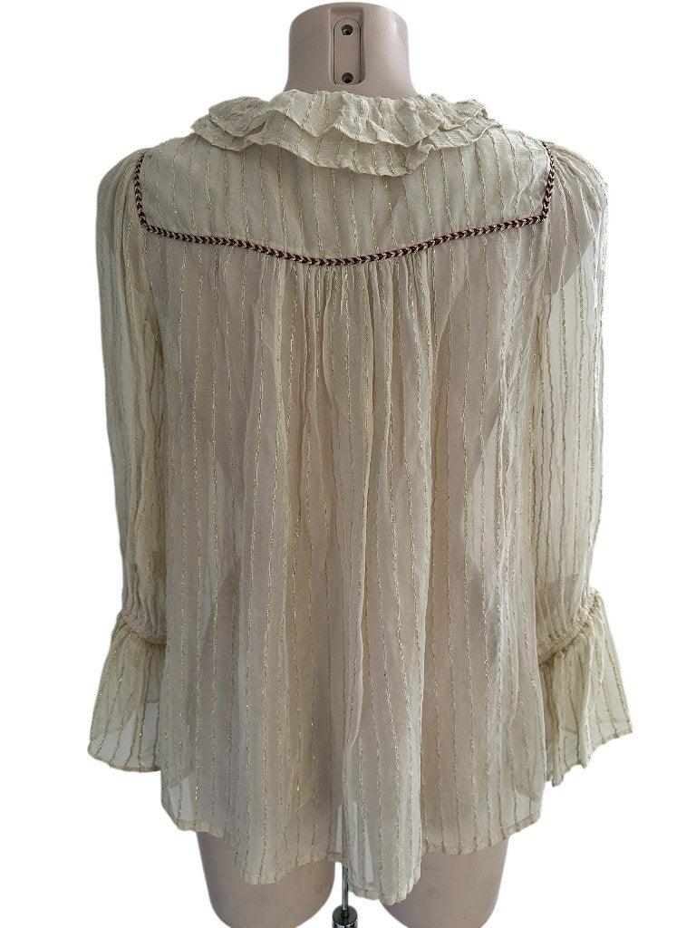 Leon & Harper shirt lange mouw S, Kleding | Dames, Ophalen of Verzenden, Zo goed als nieuw, Onder de knie