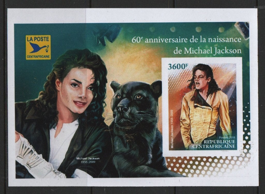 V41) Afrikaanse clubeditie MICHAEL JACKSON, Postzegels en Munten, Verzenden, Tanzania, Postfris