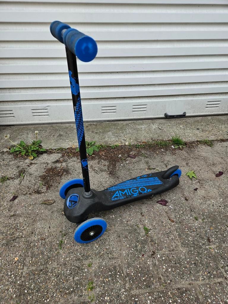 Amigo Surfer Step - Zwart/Blauw, 3 Wielen, Fietsen en Brommers, Steps, Ophalen, Gebruikt, Gewone step