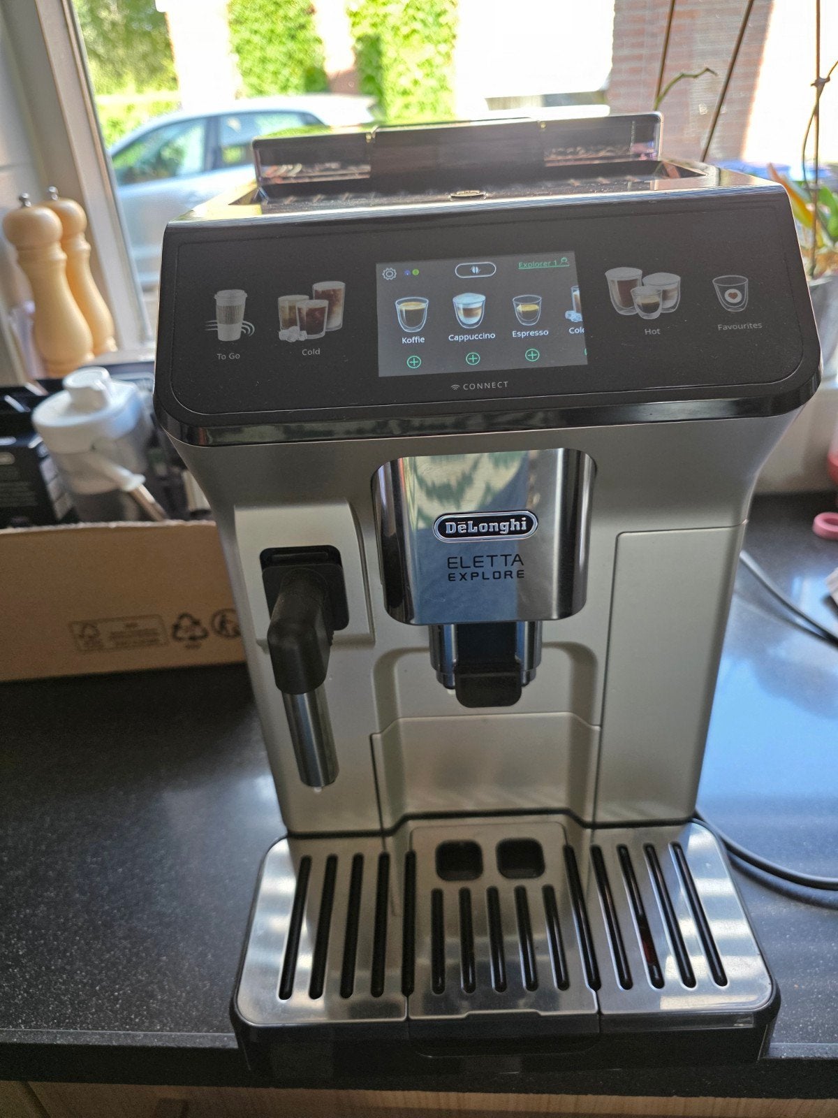 De Longhi Eletta Explore, Witgoed en Apparatuur, Koffiezetapparaten, Ophalen, Zo goed als nieuw, Espresso apparaat