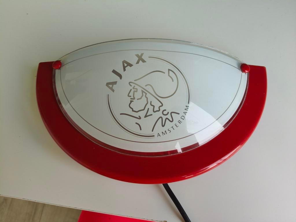 Ajax wandlamp - Unieke fan item, Ophalen of Verzenden, Gebruikt, Glas, Fan merchandise, Modern