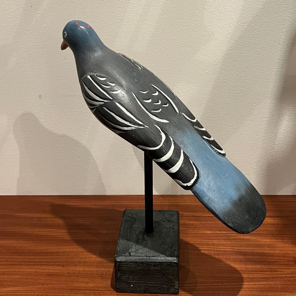 lokvogel houtduif handgemaakt, Ophalen of Verzenden