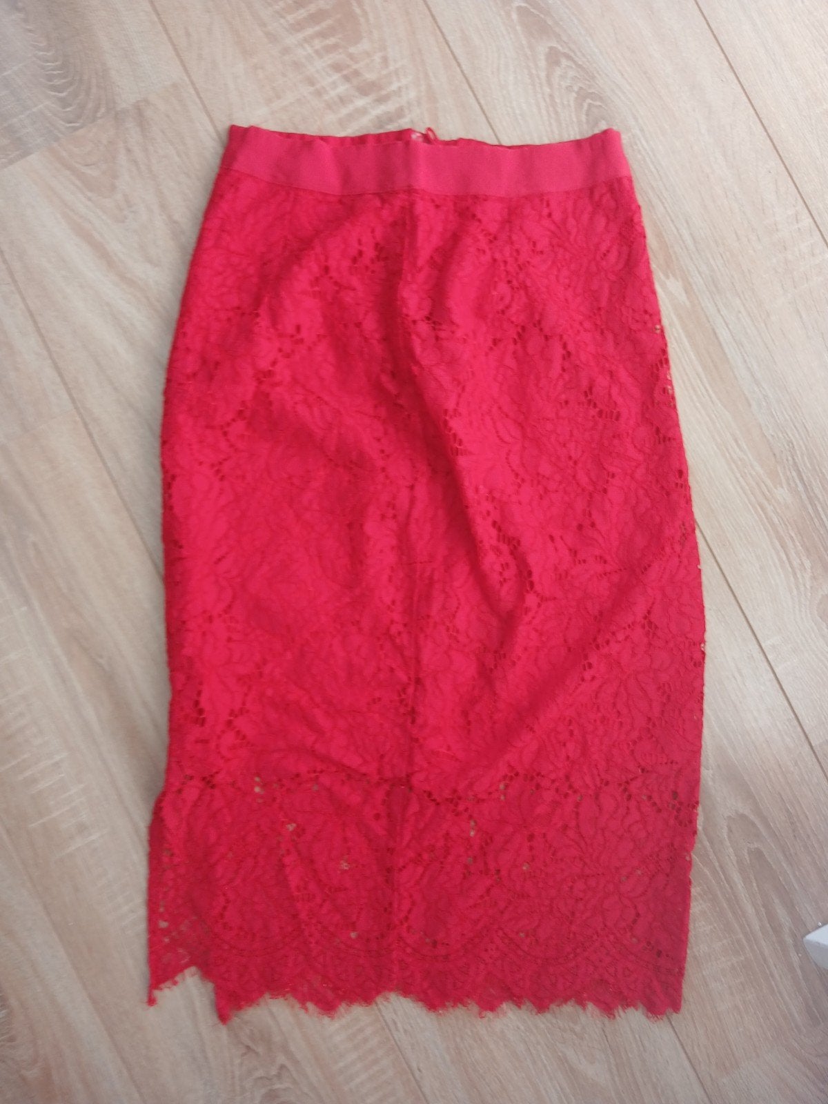 Rode rok, Kleding | Dames, H&M, Ophalen of Verzenden, Maat 36 (S), Gedragen