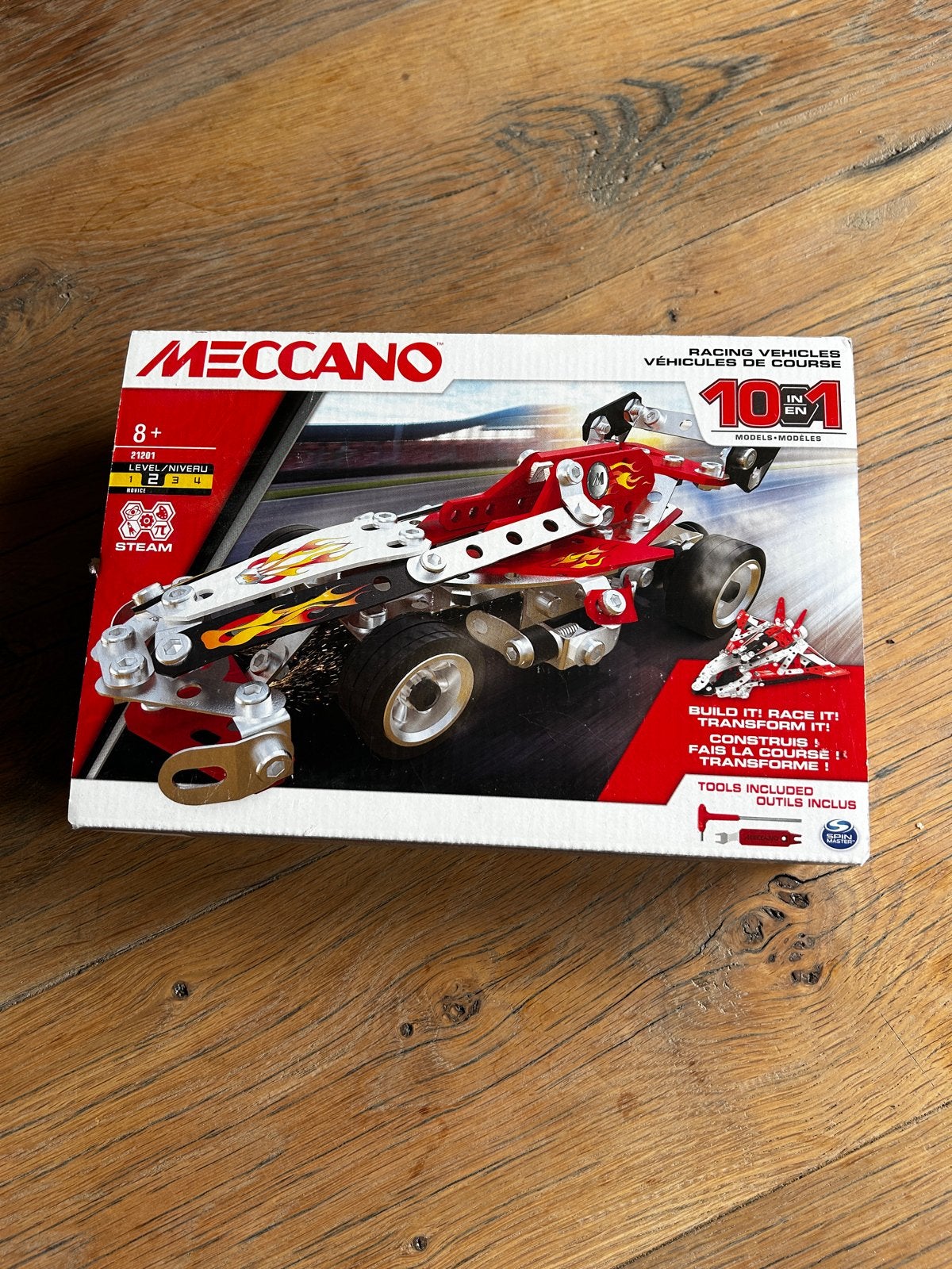 Meccano Racing Vehicles 10-in-1 Bouwset - Zo goed als nieuw, Ophalen of Verzenden, Zo goed als nieuw, Overige merken