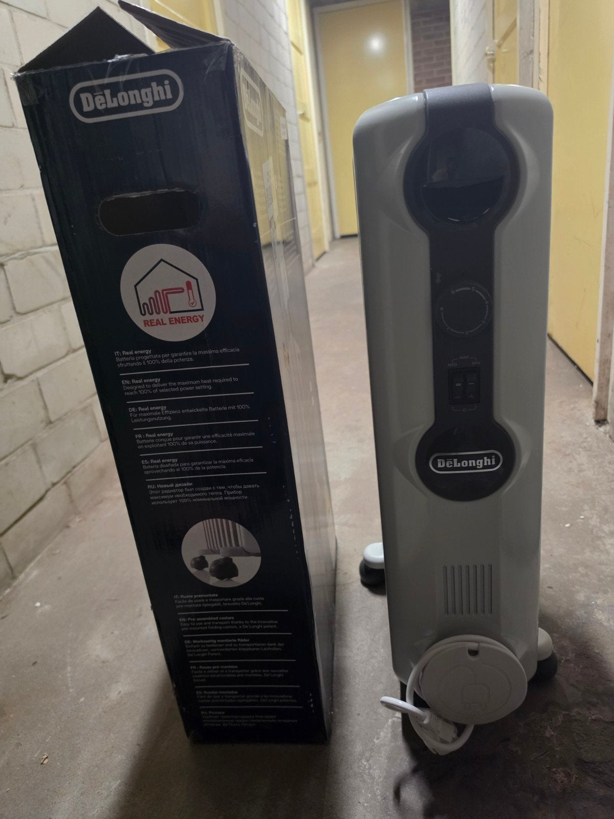 De'Longhi Radia S Elektrische Oliegevulde Radiator, Ophalen, Zo goed als nieuw, Vrijstaande haard, Overige soorten