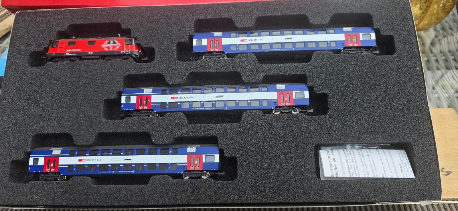 fleischmann piccolo 734006 zugset 1 "Lion"SBB top ovp!, Fleischmann, Ophalen of Verzenden, Zo goed als nieuw, Analoog