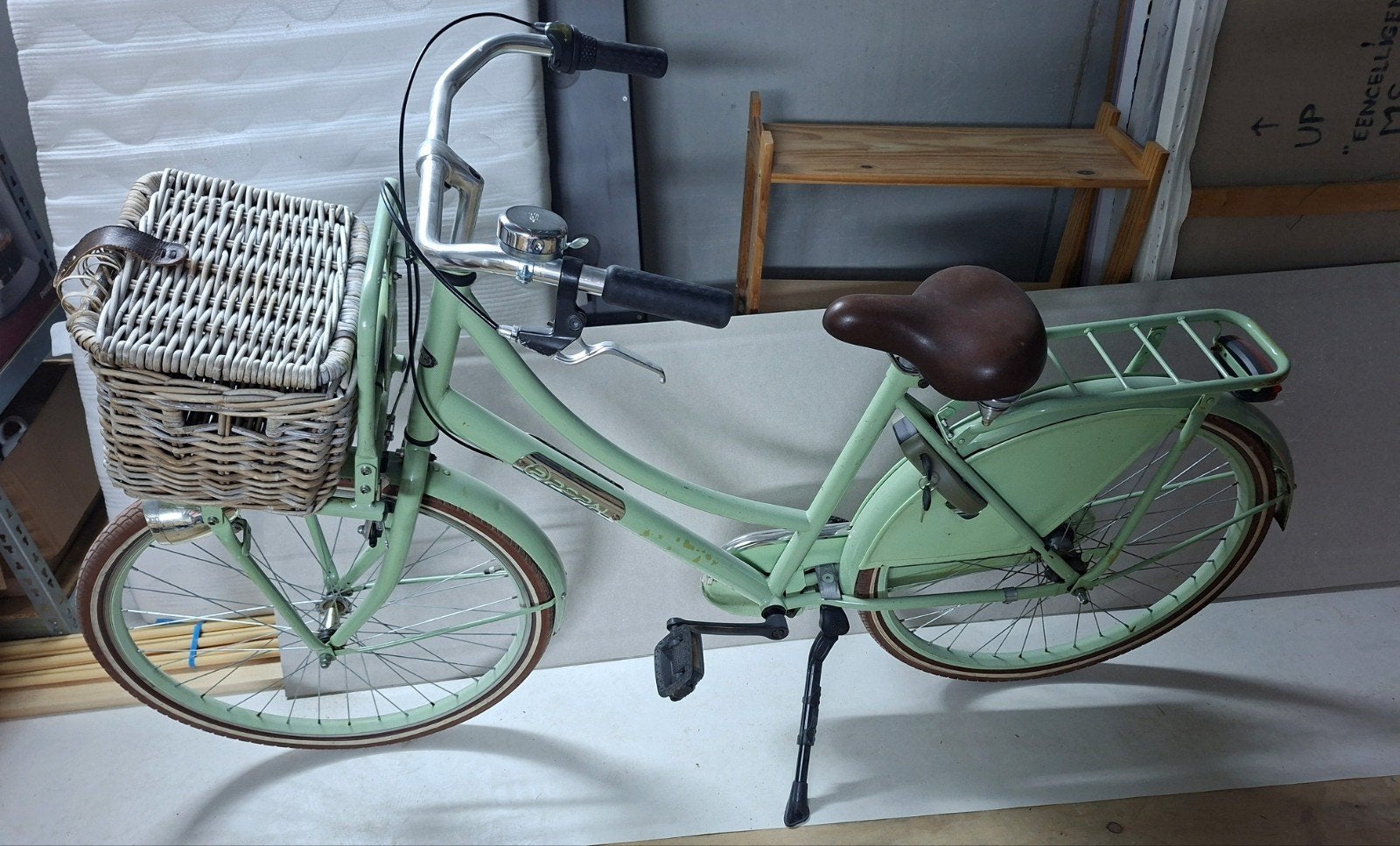 Popal Daily Dutch Basic Dames/meidenfiets 26inch - Pistache, Fietsen en Brommers, Velgrem, Ophalen, Overige merken, Gebruikt
