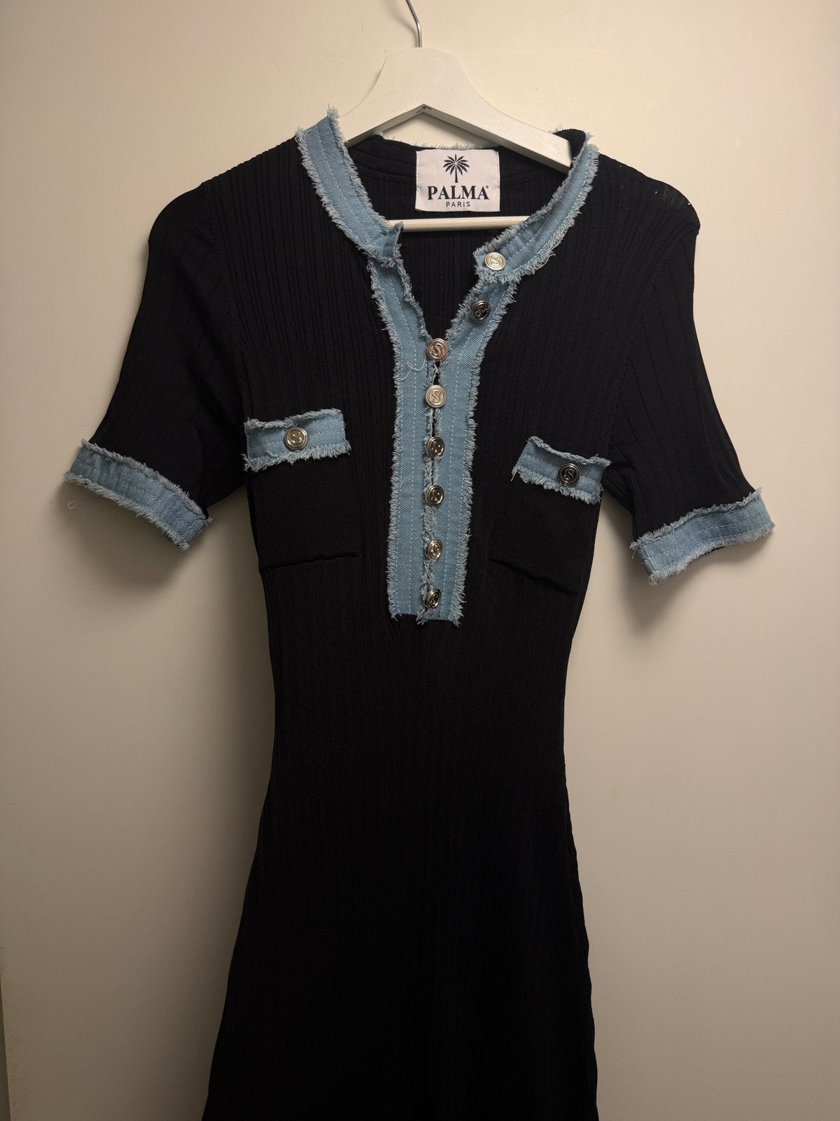 Sandro 1 op 1 jurk nieuw, Kleding | Dames, Ophalen of Verzenden, Nieuw, Zwart