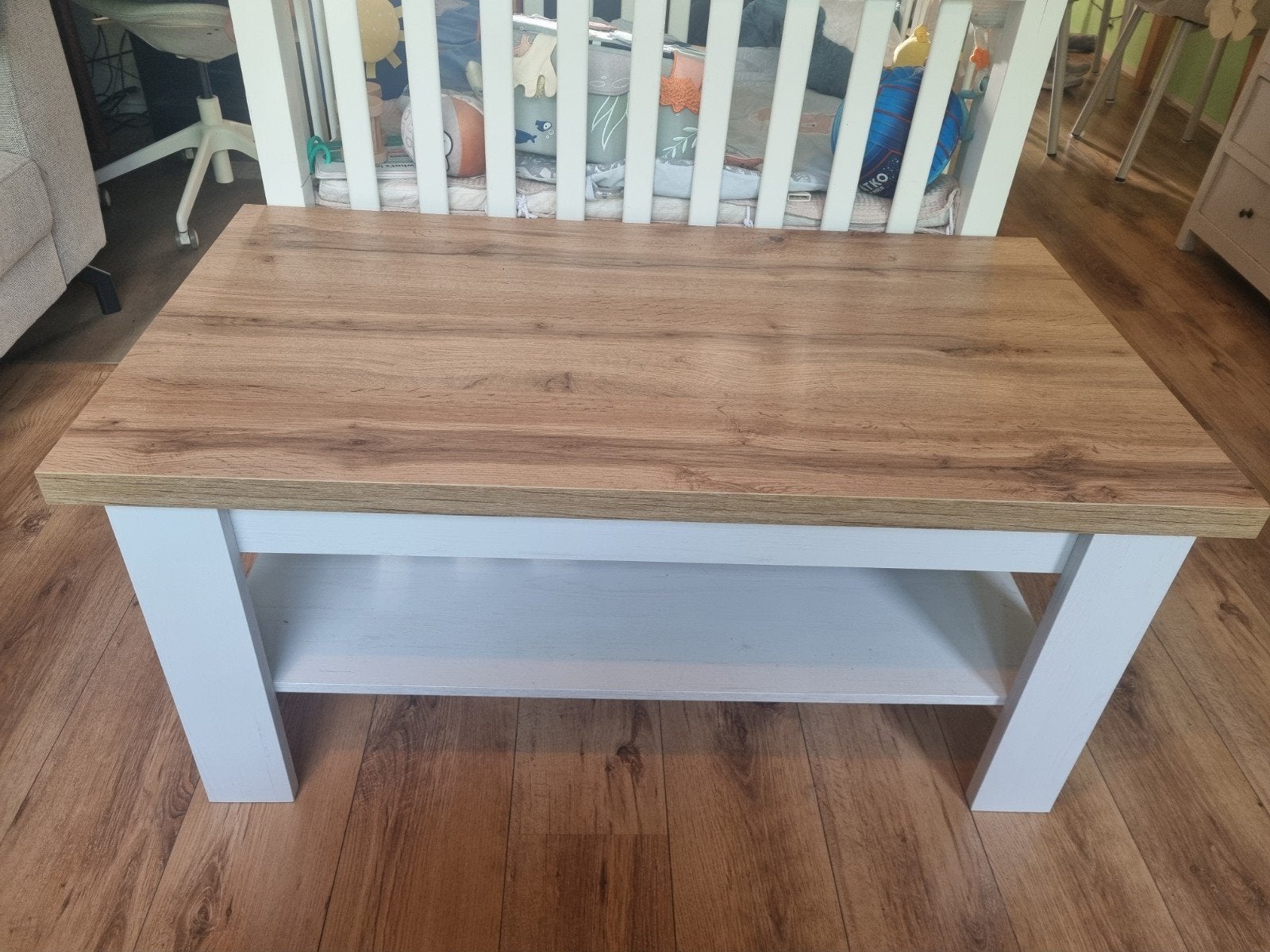 Markskel salontafel van JYSK, Huis en Inrichting, Ophalen, Gebruikt, 100 tot 150 cm, 50 tot 100 cm