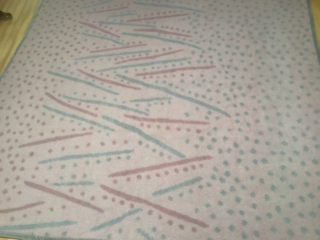 Mooie vintage 2-pers AaBe wollen deken, Ophalen of Verzenden, Zo goed als nieuw, Tweepersoons, Deken of Dekbed
