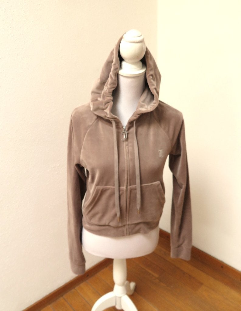 V76 JUICE COUTURE nieuw velvet vestje beige M = 36 Ned, Juice Couture, Beige, Nieuw, Ophalen of Verzenden