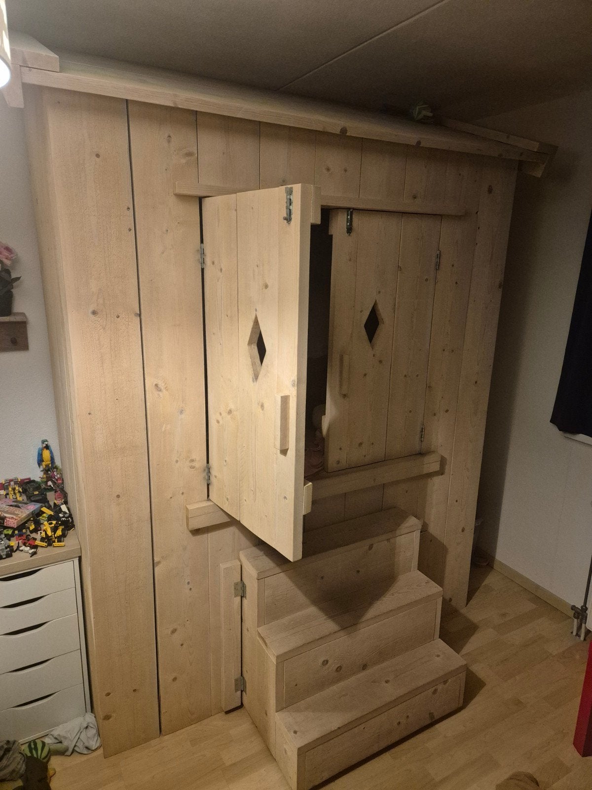kinderbed, bedstee, Ophalen, 70 tot 85 cm, Zo goed als nieuw, Matras