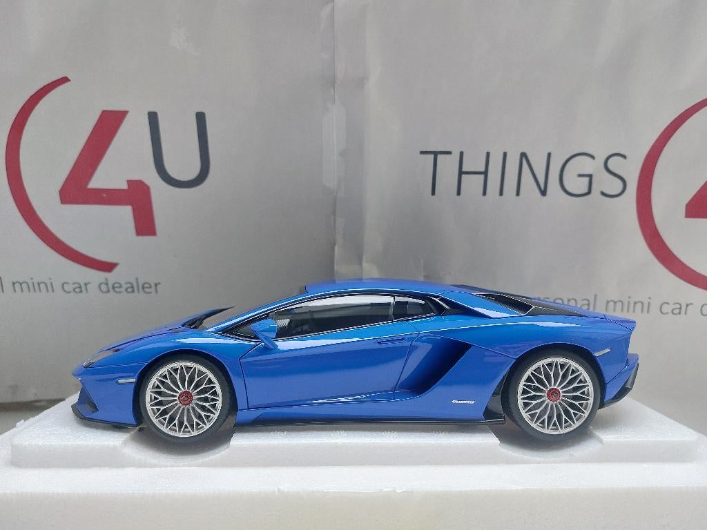 AUTOart 1:18 Lamborghini Aventador S 2017 blauw nieuw, Ophalen of Verzenden, Nieuw, Auto, Autoart