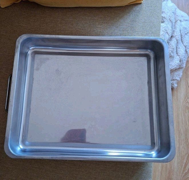 #ovenschaal roestvrijstaal, Huis en Inrichting, Ophalen, Gebruikt, Overige materialen, IKEA