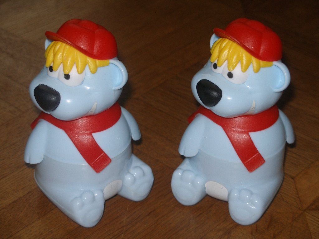 2 beren ijsbekers ( vaatwasbestendig ), Ophalen of Verzenden, Zo goed als nieuw