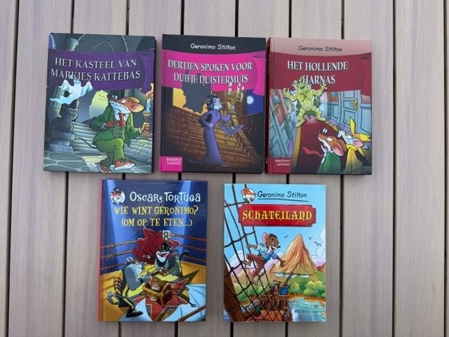 Geronimo Stilton boeken - € 5,- per stuk, Ophalen of Verzenden, Zo goed als nieuw, Fictie algemeen