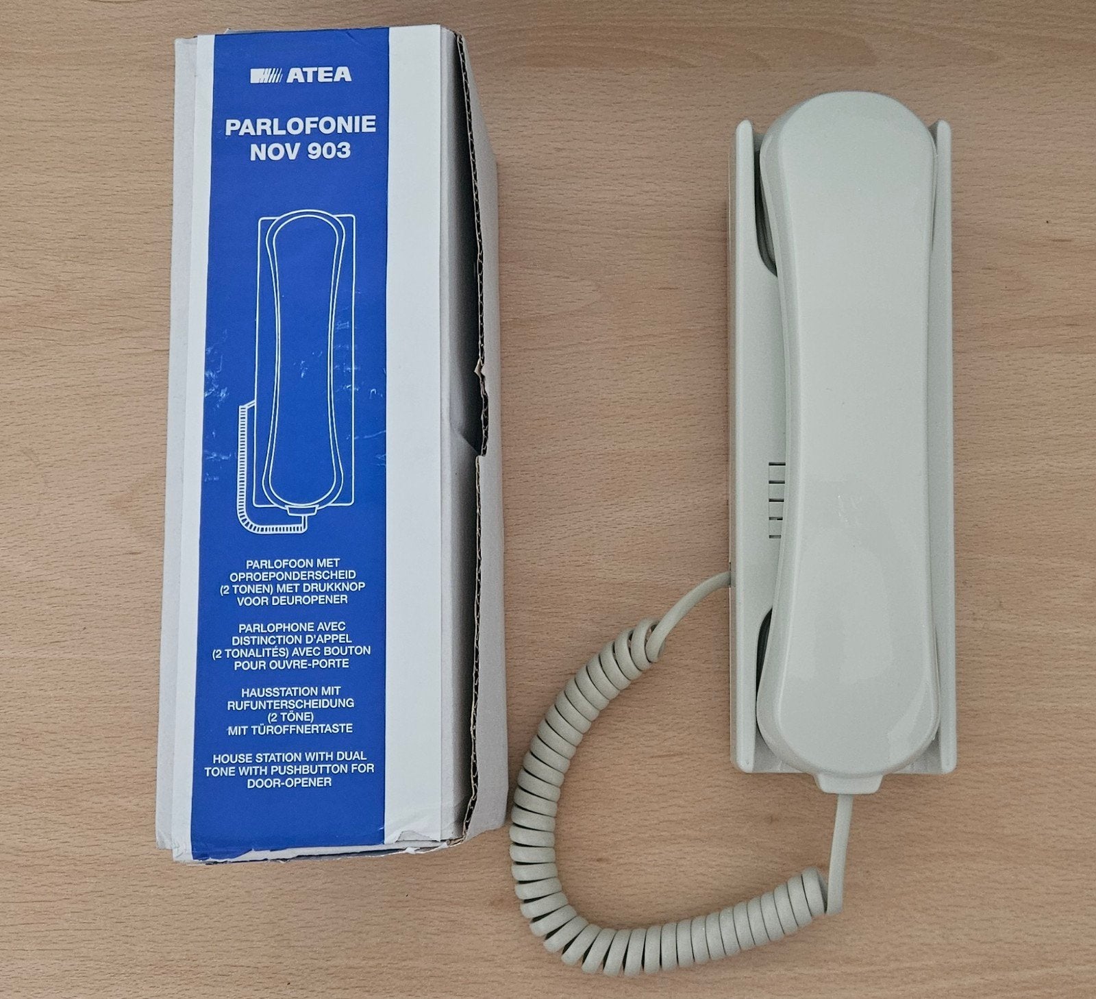 Atea Parlophonie NOV 903 Intercom Telefoon, Ophalen of Verzenden, Gebruikt, 1 handset