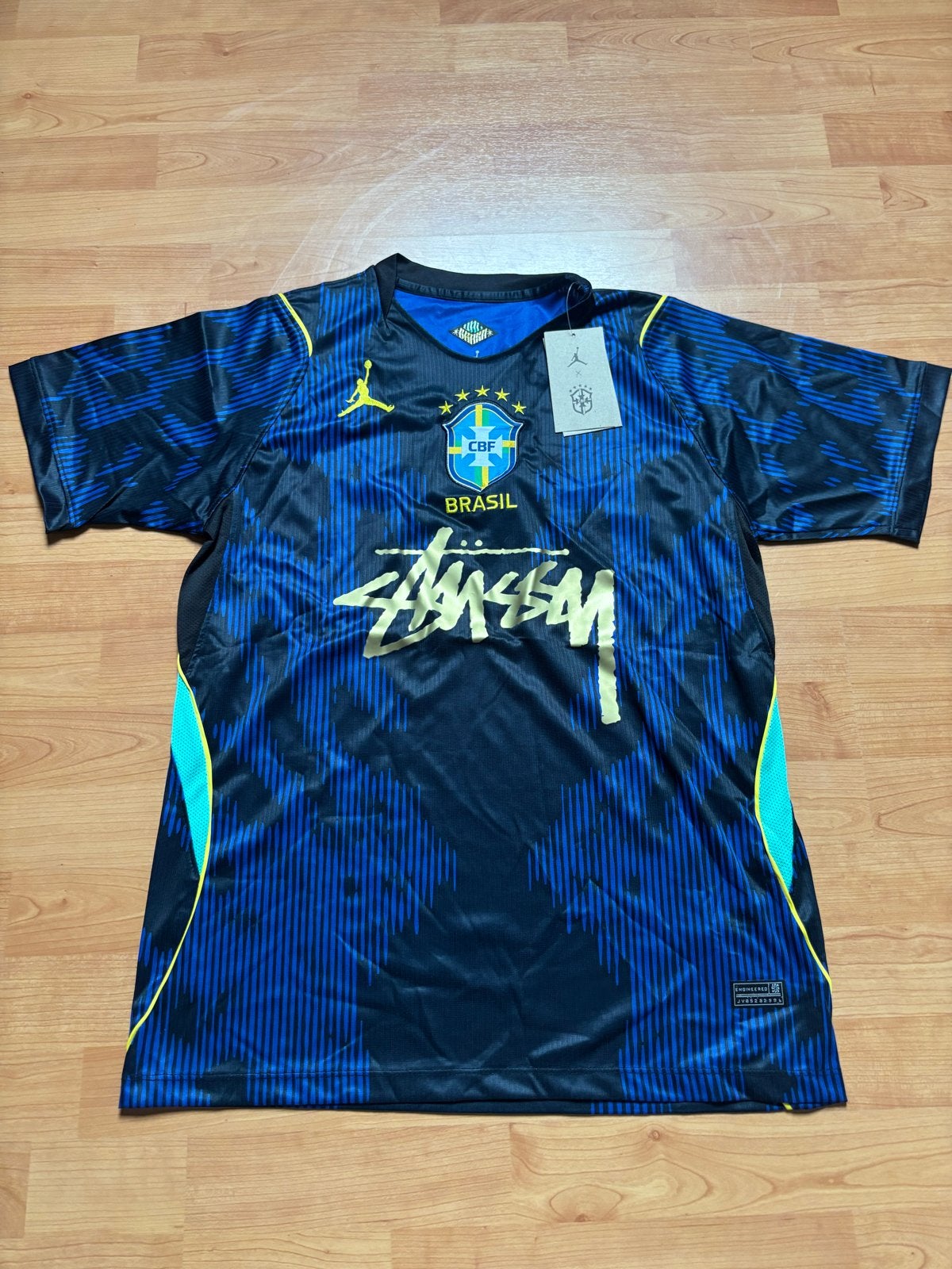 Nike Jordan x Stussy x Brazil Voetbalshirt - Nieuw, Ophalen of Verzenden, Nieuw, Maat 48/50 (M), Zwart
