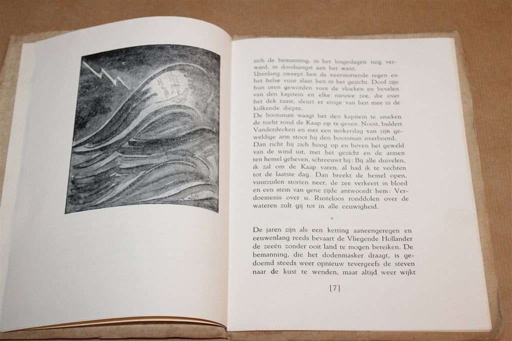 De Vliegende Hollander — Spookschip, Clandestiene Druk 1944, Ophalen of Verzenden, Tweede Wereldoorlog, Gelezen, Overige onderwerpen