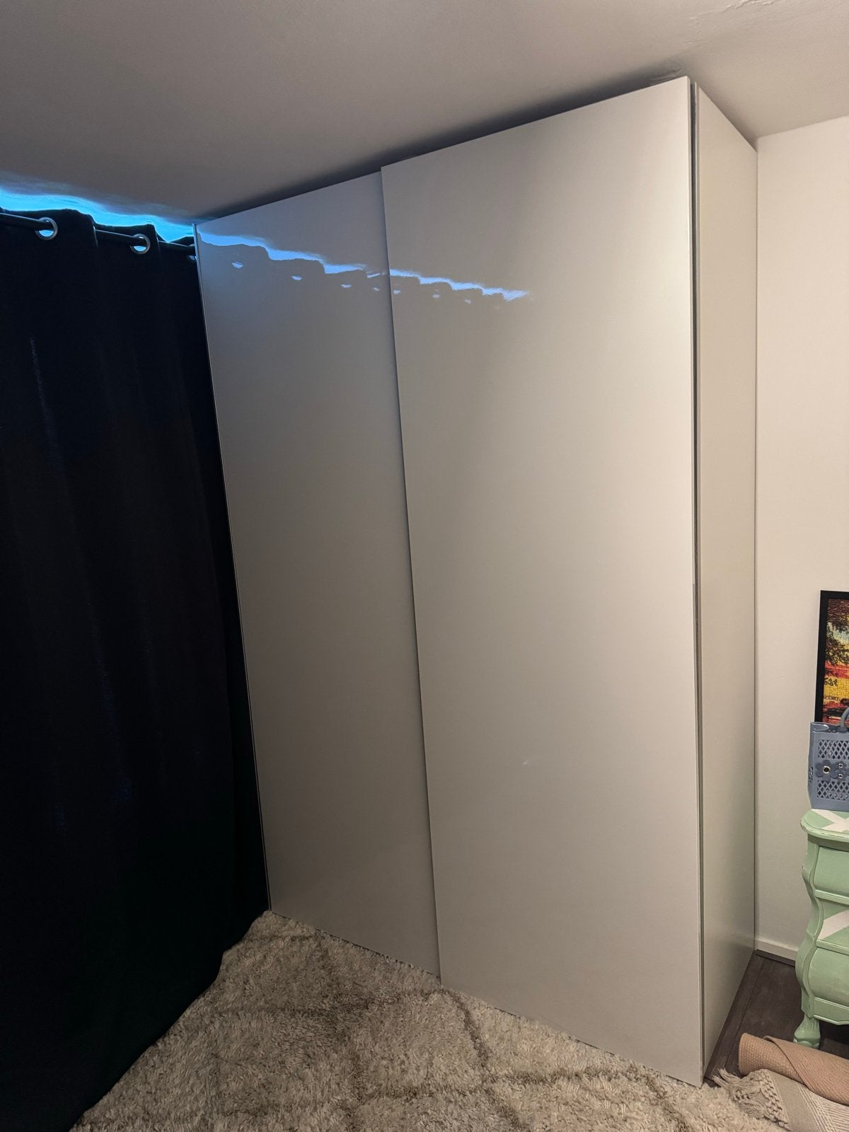 2x Wit hoogglans schuifdeuren voor IKEA pax/hasvik kast, Huis en Inrichting, Kasten | Kledingkasten, Ophalen, Overige materialen