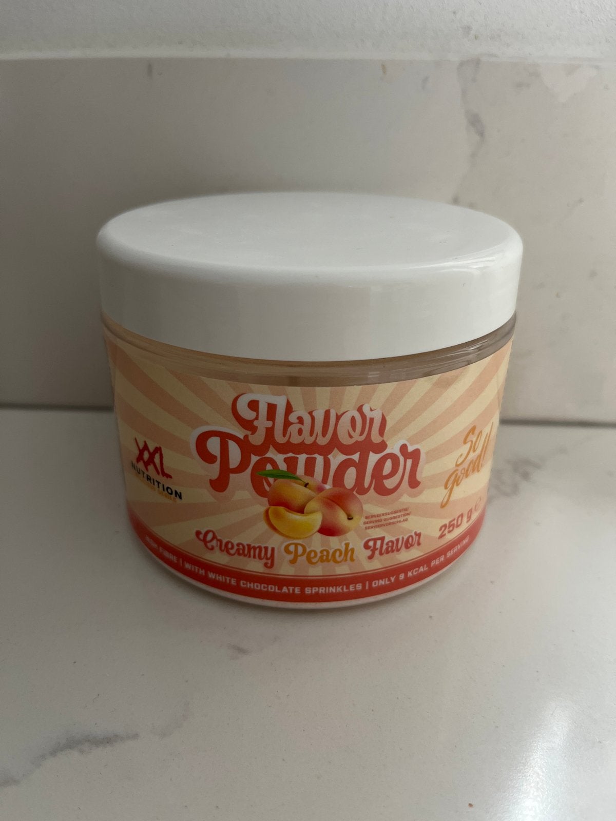 XXL Nutrition Flavor Powder Creamy Peach 250g, Ophalen of Verzenden, Zo goed als nieuw, Poeder of Drank