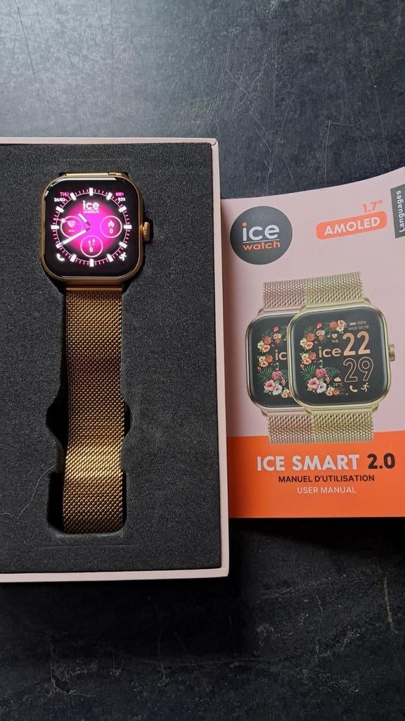 Ice smartwatch z.g.a.n goudkleurig, Geel, Conditie, Zo goed als nieuw, Android