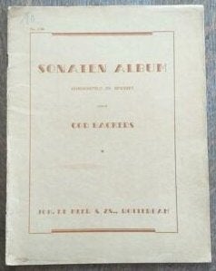 #1 Sonaten Album door Cor Backers 39 Pagina's, Ophalen of Verzenden, Gebruikt, Artiest of Componist, Klassiek