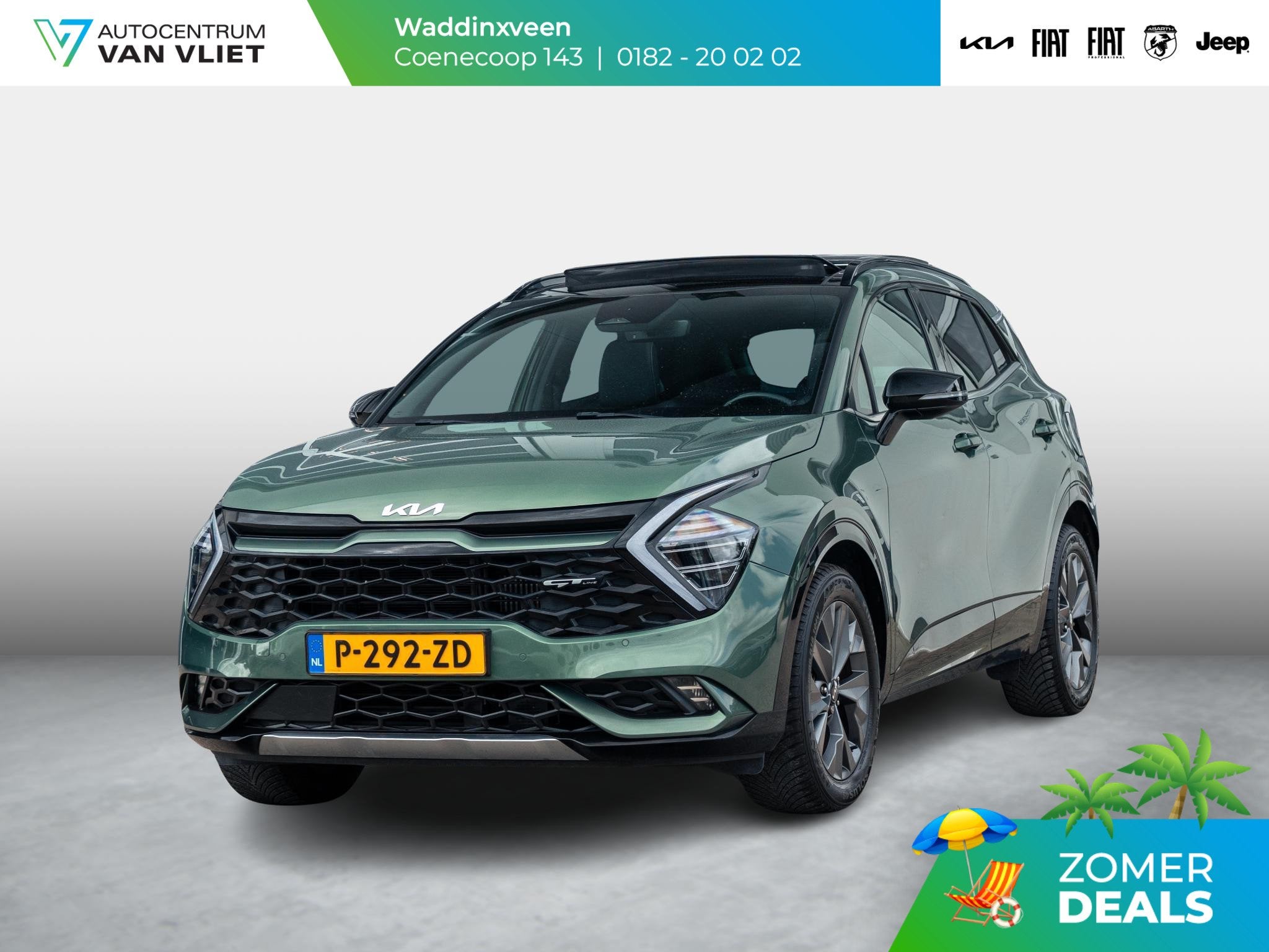 Kia Sportage 1.6 T-GDi Hybrid GT-Line l Schuifkantel dak l A, 12 maanden, Gebruikt, Euro 6, 4 cilinders