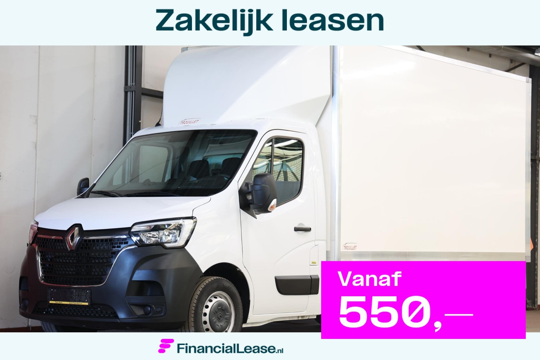Renault Master 2.3 dCi 145pk Bakwagen laadklep 1000 kg LAADV, Voorwielaandrijving, Stof, Gebruikt, Euro 6