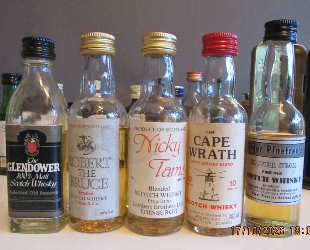 whisky miniatuurflesjes  5, Ophalen of Verzenden