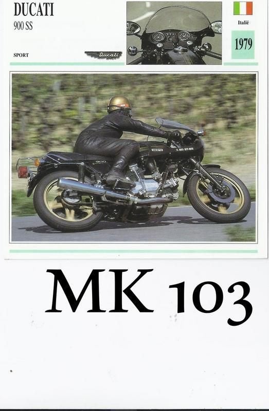 Mk103 motorkaart ducati 900ss, Ophalen of Verzenden, Zo goed als nieuw, Auto's