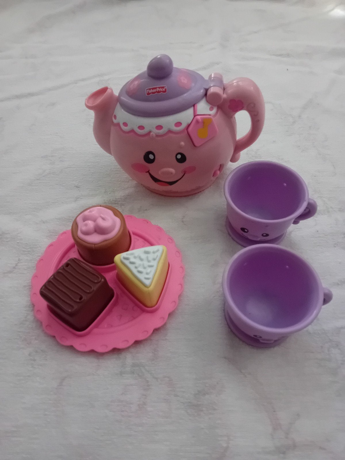 fisher price thee servies, Ophalen of Verzenden, Zo goed als nieuw, Met geluid