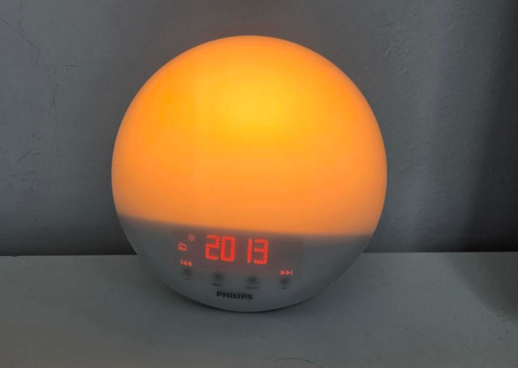 Philips Wake Up Light HF3510, Witgoed en Apparatuur, Wekkers, Zo goed als nieuw, Digitaal, Ophalen of Verzenden