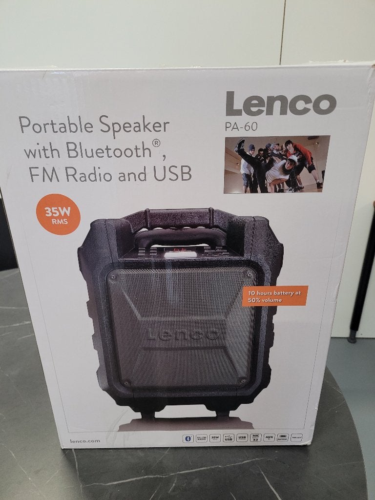 Lenco Party Speakerbox 35 watt, Audio, Tv en Foto, Overige merken, Gebruikt, Overige typen, Ophalen of Verzenden