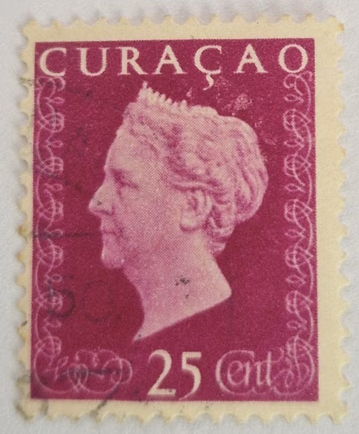 Curaçao 1948 - nvph 191 - Koningin Wilhelmina Hartz, Ophalen of Verzenden, Gestempeld