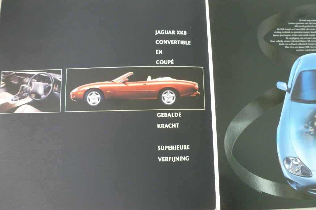 Jaguar XK8 folder Nederlands 1996, Ophalen of Verzenden, Gelezen, Overige merken