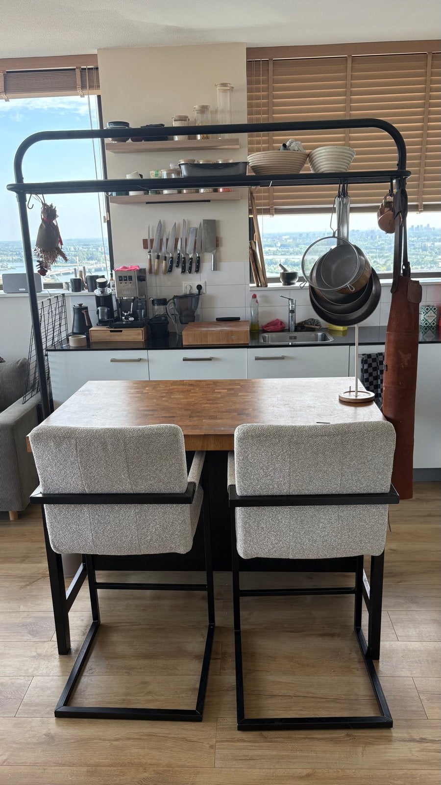 IKEA Vadholma Keukeneiland met Leenbakker barkrukken, Ophalen, Overige typen, Hout, IKEA